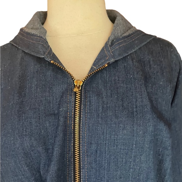 1980 Koret City Blues Hooded‎ Light Denim Zip Up Jacket - Picture 2 of 6
